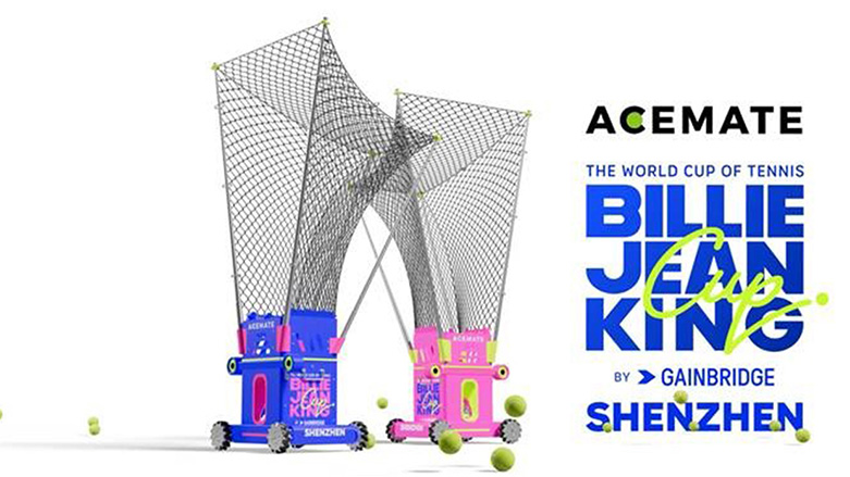 OneRobotics, the official supplier of Billie Jean King Cup Finals, debuts world's first tennis robot Acemate, empowering tennis gala with embodied technology